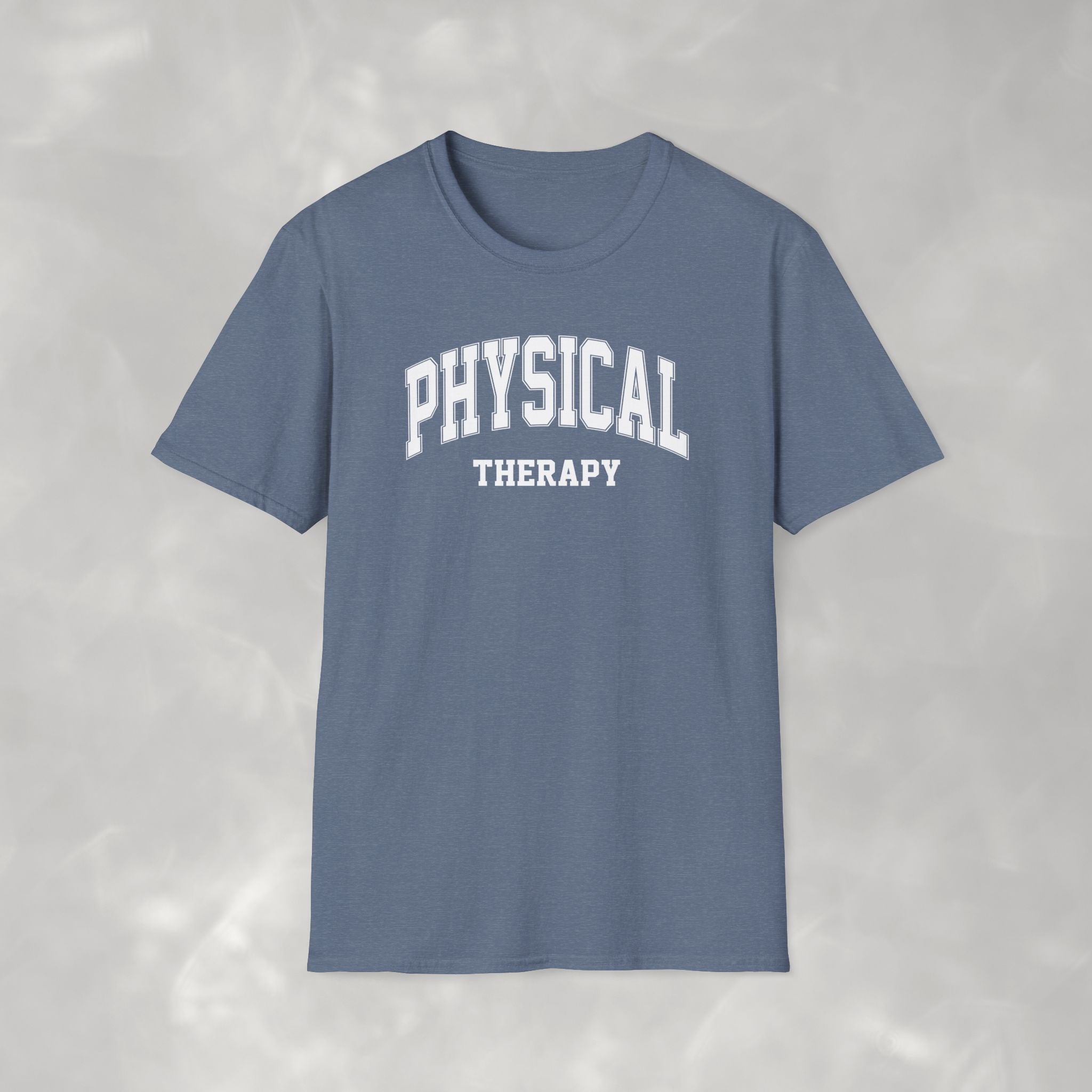 Physical Therapy, Therapist Varsity Style Gildan Unisex Softstyle T-Shirt
