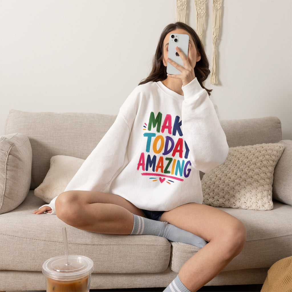 Make Today Amazing, Gildan Unisex Heavy Blend™ Crewneck Sweatshirt