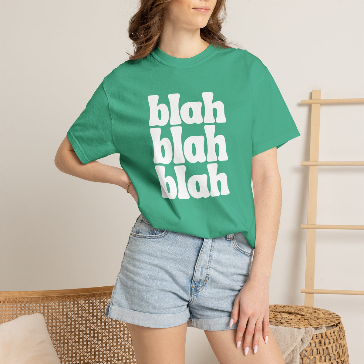 Blah Blah Blah Unisex Comfort Colors Tee