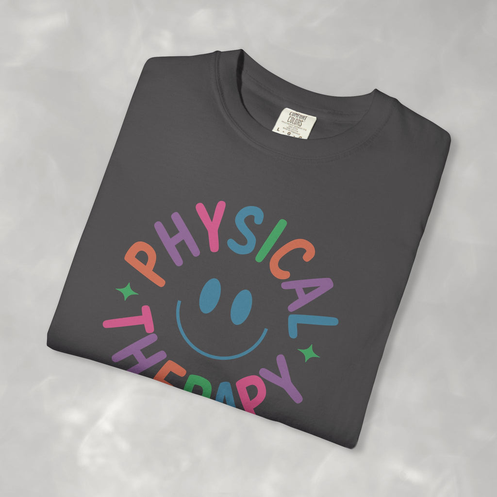 Physical Therapy, Cute Playful Smile, PT, PTA Unisex Comfort Colors Tee