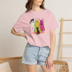 Preppy, Girly, Cute Halloween Ghosts with Cats, Comfort Colors Tee