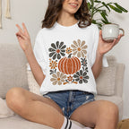 Retro Fall, Autumn Pumpkin Comfort Colors Tee
