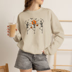 Dancing Skeletons, Cute Halloween Gildan Unisex Heavy Blend™ Crewneck Sweatshirt