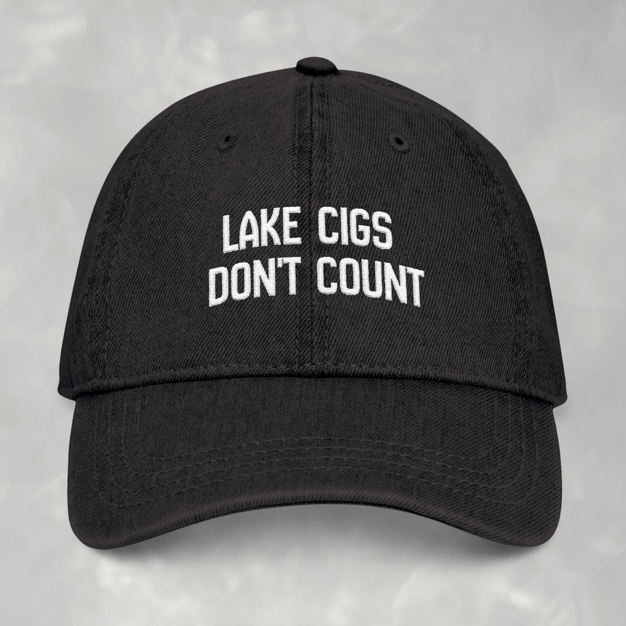 Lake Cigs Don't Count Embroidered Denim Hat