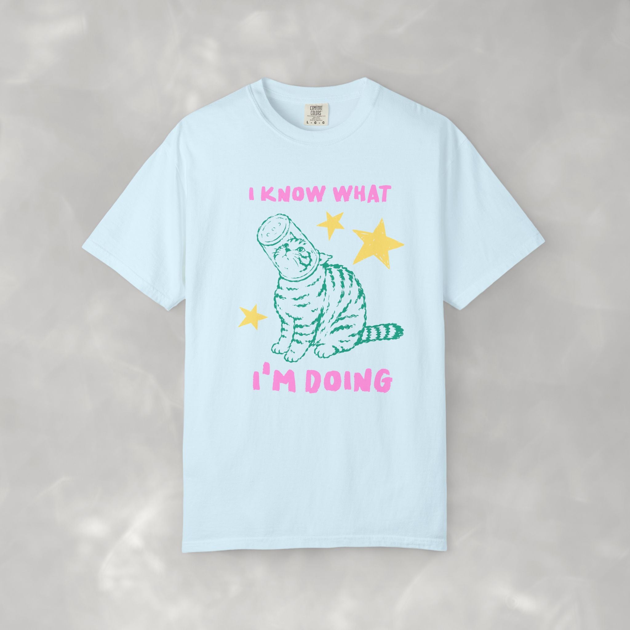 I Know What I'm Doing, Funny Cat Lover Comfort Colors Tee