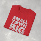 Small Town Big Pride, Football, School Spirit Gildan Unisex Softstyle T-Shirt