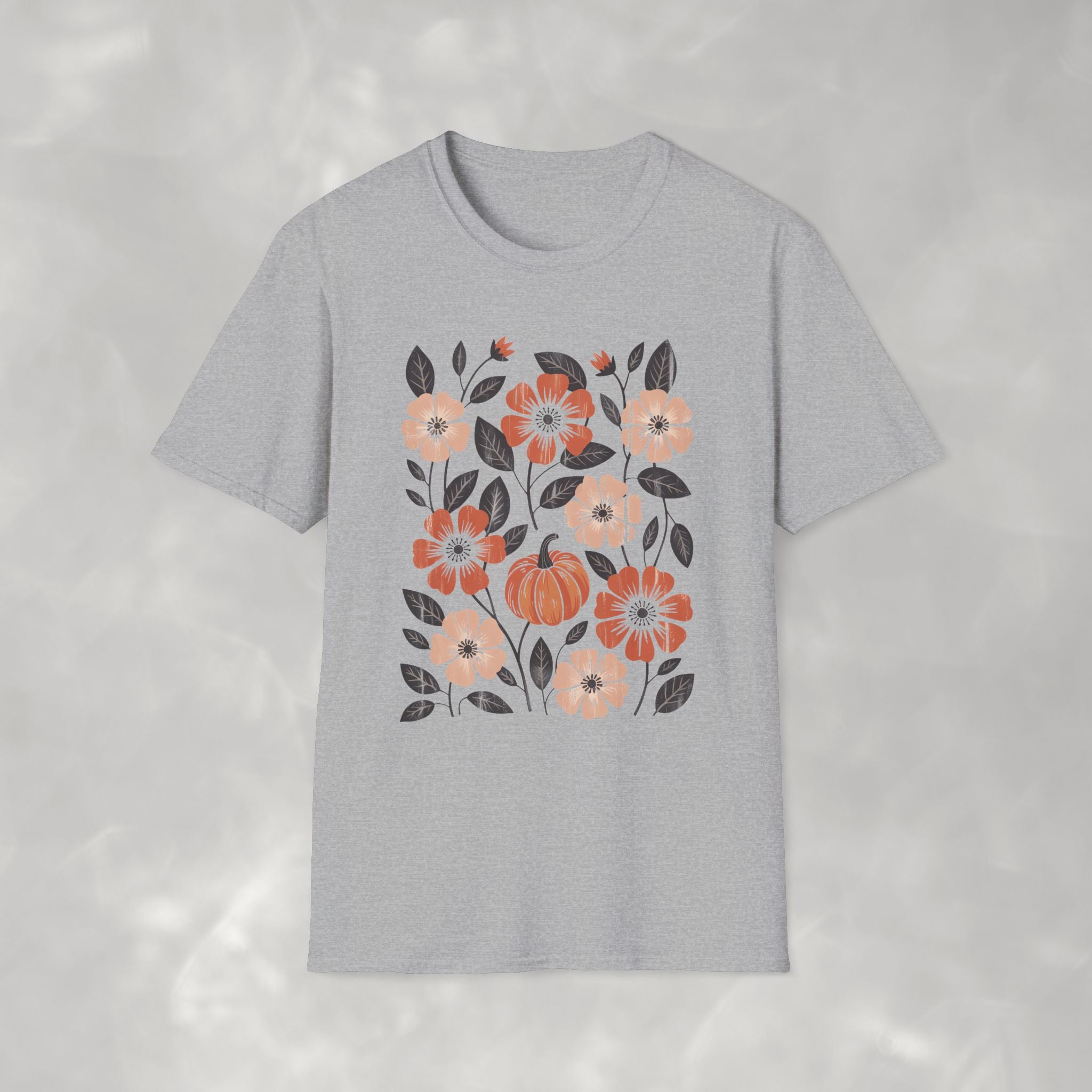 Boho Autumn, Vintage Fall Gildan Unisex Softstyle T-Shirt