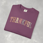 Boho Cute Thankful Comfort Colors Garment-Dyed T-shirt for Thanksgiving