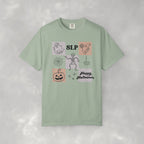 Cute Speech Therapy Halloween Comfort Colors Unisex Garment-Dyed T-shirt for SLP, SLPA, Speech Therapist