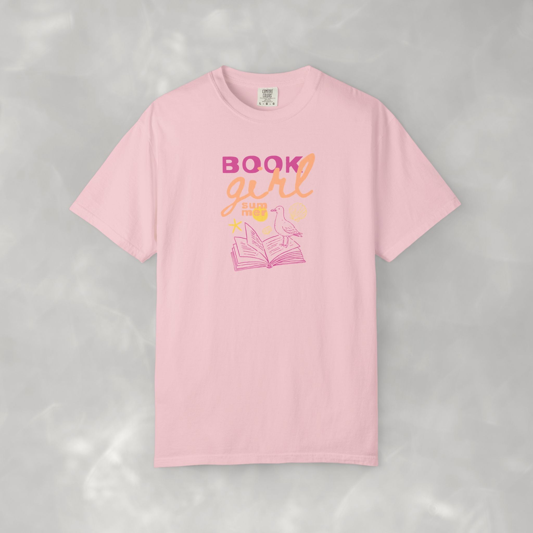 Book Girl Summer, Funny Summer, Book Lover Comfort Colors Tee