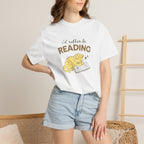 I'd Rather Be Reading, Cat Book Lover Comfort Colors Tee