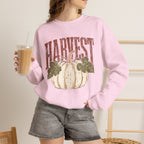 Autumn Harvest, White Pumpkin Retro Gildan Unisex Heavy Blend™ Crewneck Sweatshirt