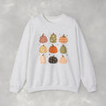 Whimsical Autumn Pumpkins Gildan Unisex Heavy Blend™ Crewneck Sweatshirt for Fall, Thanksgiving