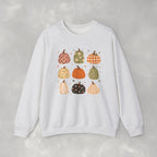 Whimsical Autumn Pumpkins Gildan Unisex Heavy Blend™ Crewneck Sweatshirt for Fall, Thanksgiving