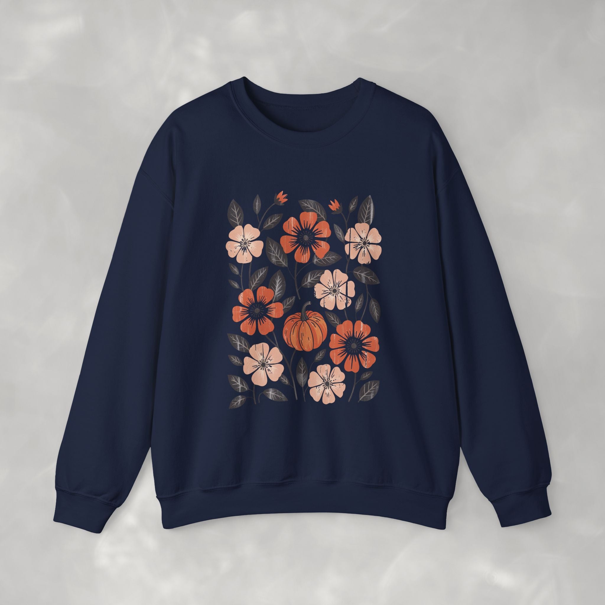 Vintage Autumn, Retro Fall Gildan Unisex Heavy Blend™ Crewneck Sweatshirt