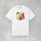 Preppy, Girly, Cute Halloween Ghosts with Cats, Comfort Colors Tee