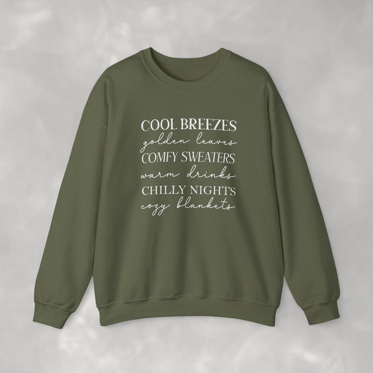 Autumn Vibes Gildan Unisex Heavy Blend™ Crewneck Sweatshirt for Fall, Thanksgiving, Festive