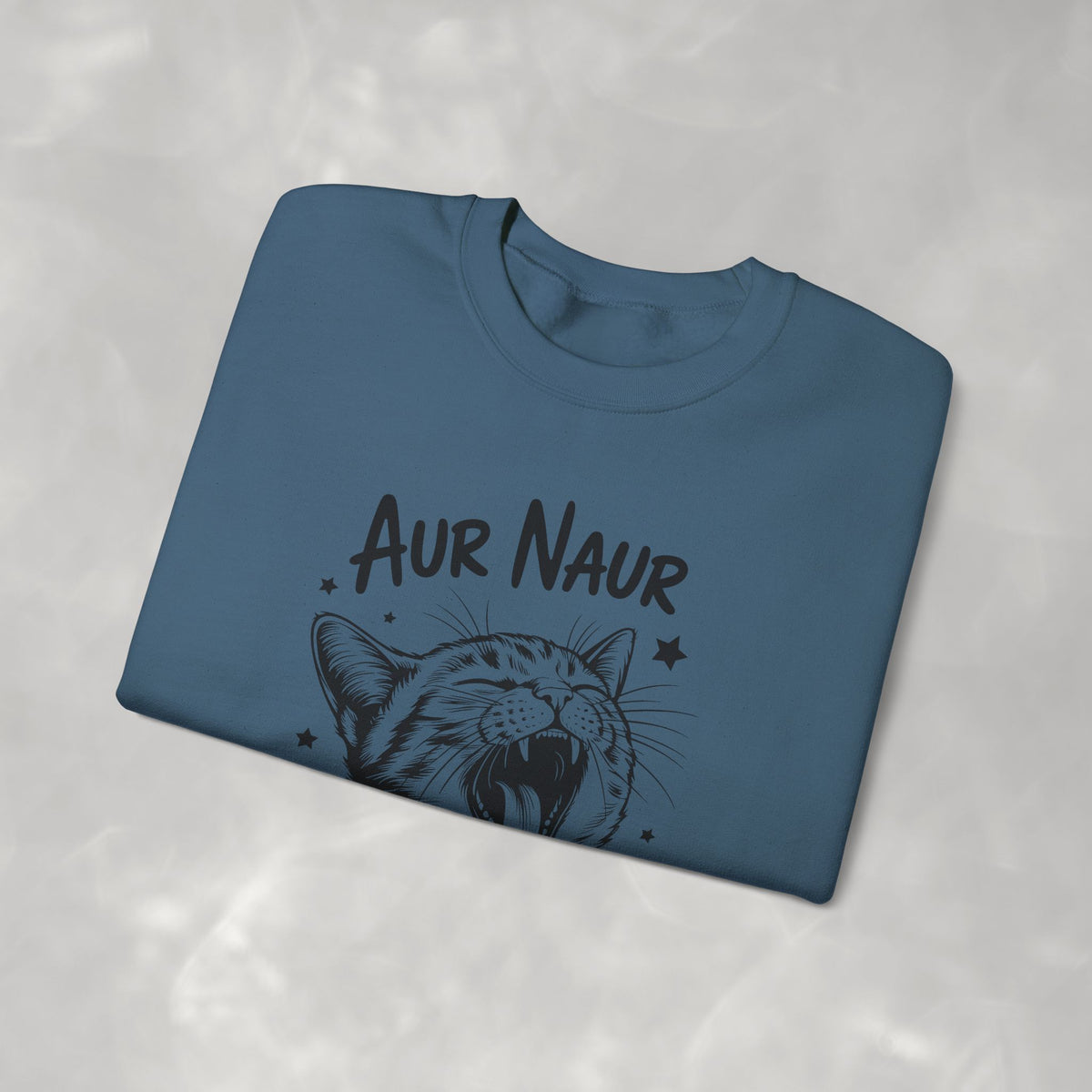 Aur Naur (Oh No) Funny Cat Lover Unisex Heavy Blend™ Crewneck Sweatshirt