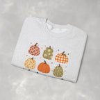 Whimsical Autumn Pumpkins Gildan Unisex Heavy Blend™ Crewneck Sweatshirt for Fall, Thanksgiving