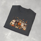 Retro Cats in Halloween Costumes Gildan Unisex Softstyle T-Shirt