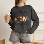 No Tricks Just Chicks, Funny Halloween Chickens in Costumes, Gildan Unisex Heavy Blend™ Crewneck Sweatshirt