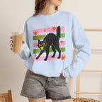 Spooky, Cute Black Cat, Halloween, Gildan Unisex Heavy Blend™ Crewneck Sweatshirt