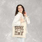 Football Game Day Double-Sided Cotton Canvas Tote Bag