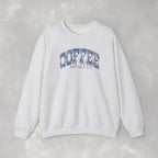 Coffee Weather Distressed Trendy Gildan Unisex Heavy Blend™ Crewneck Sweatshirt for Autumn, Fall