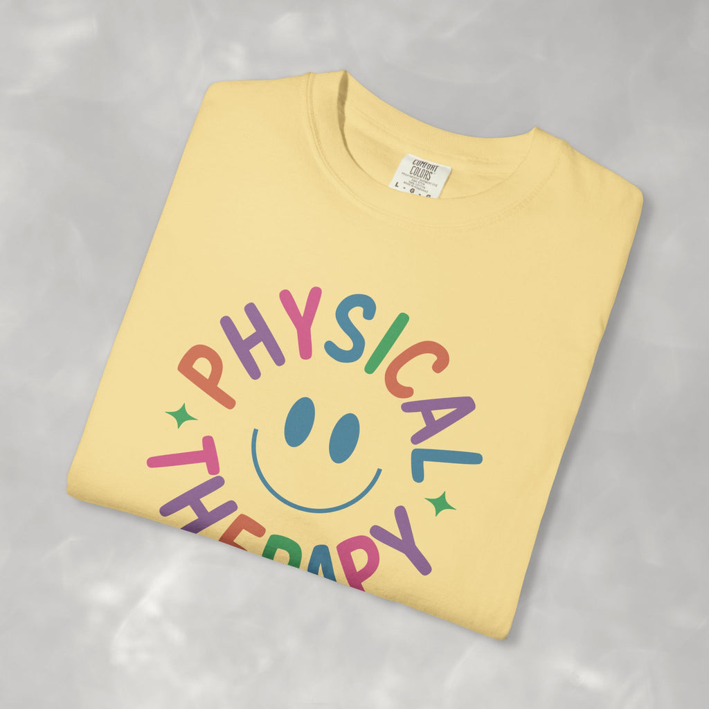 Physical Therapy, Cute Playful Smile, PT, PTA Unisex Comfort Colors Tee