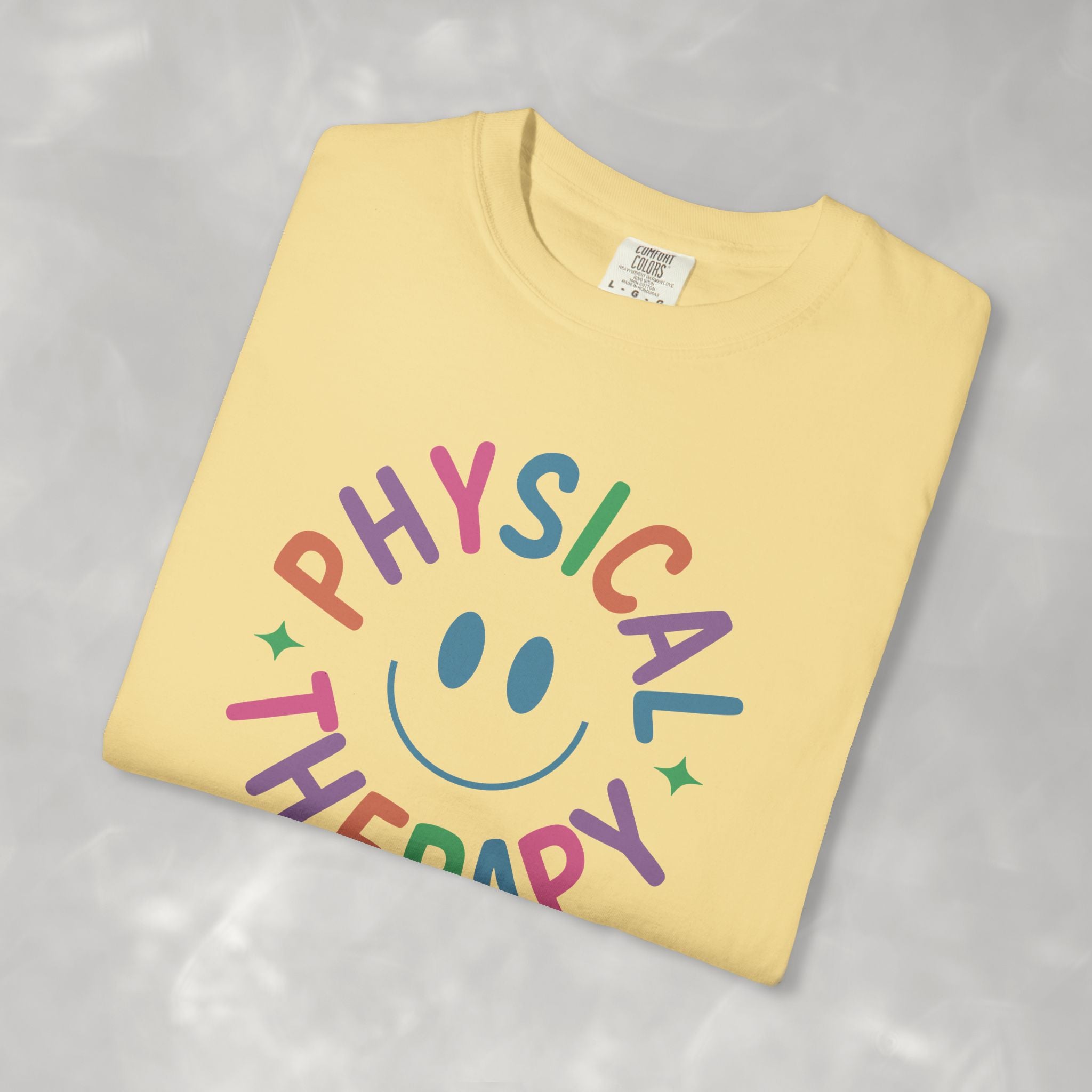 Physical Therapy, Cute Playful Smile, PT, PTA Unisex Comfort Colors Tee