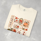 Hello Fall Cute Autumn Collage Comfort Colors Tee