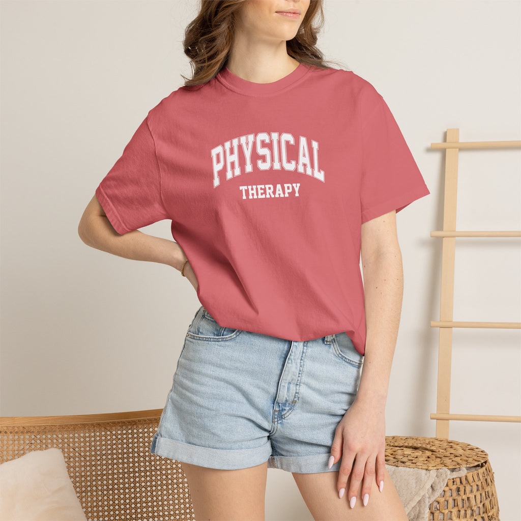 Physical Therapy, Therapist Classic Varsity Style Comfort Colors Tee