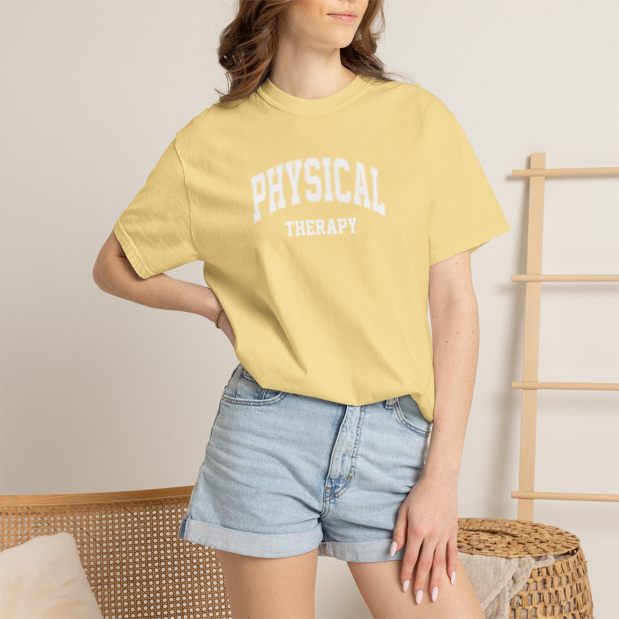 Physical Therapy, Therapist Classic Varsity Style Comfort Colors Tee