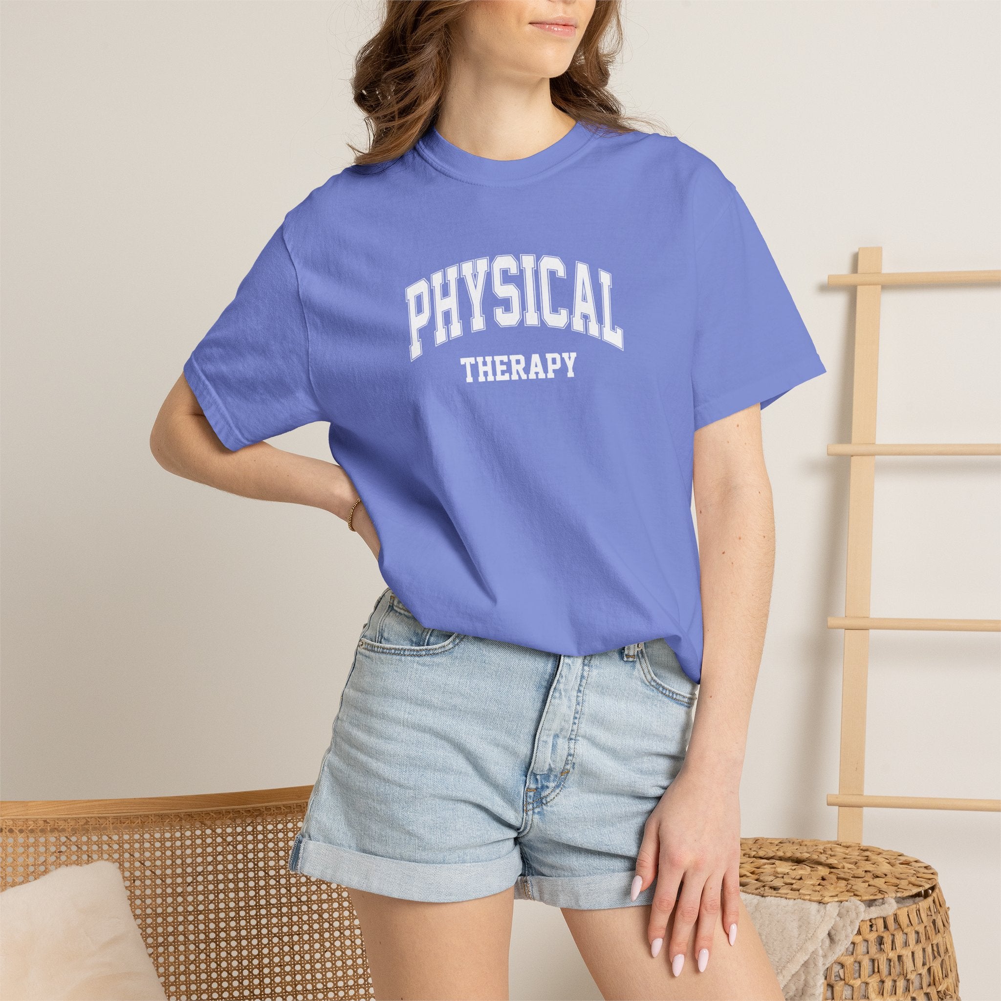 Physical Therapy, Therapist Classic Varsity Style Comfort Colors Tee