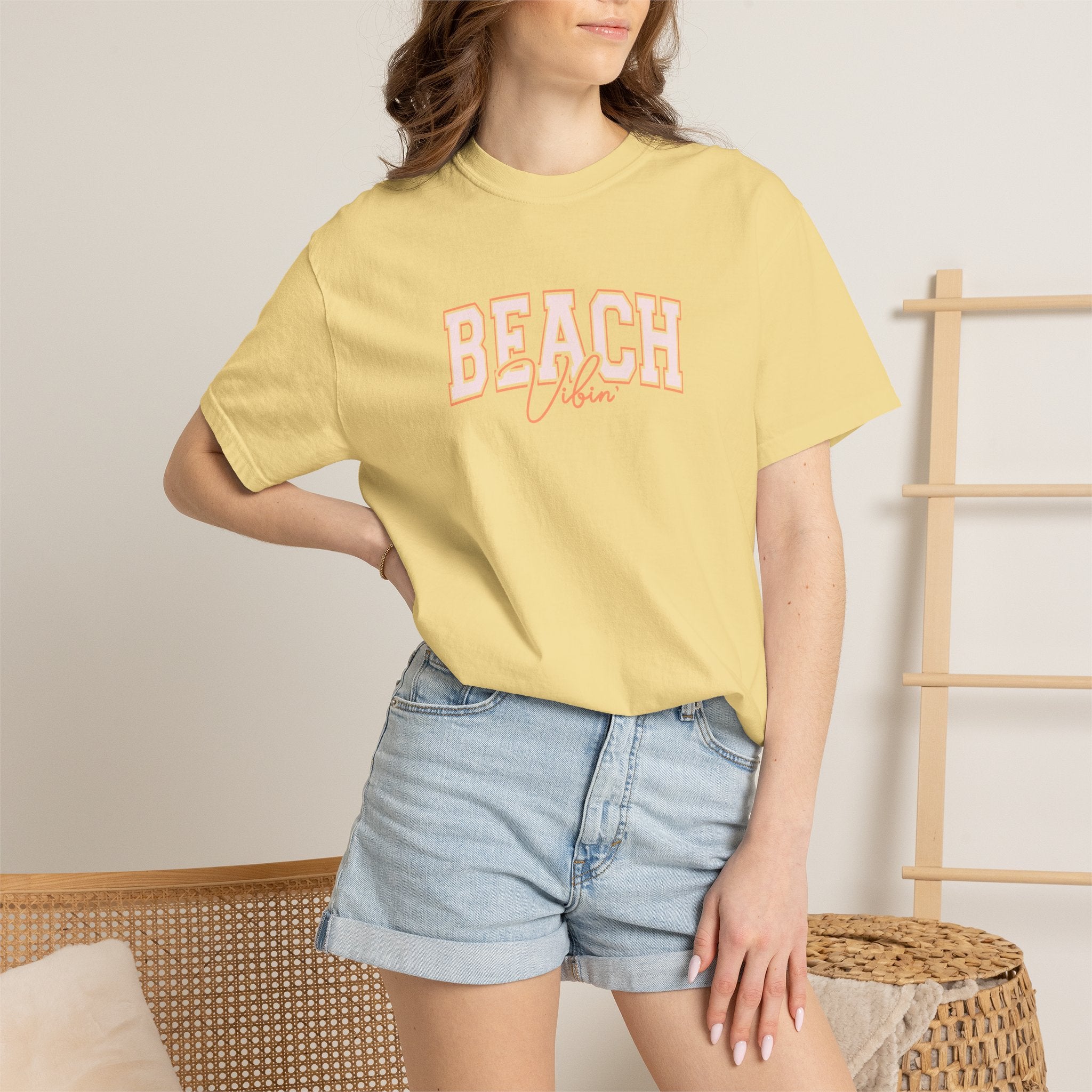 Beach Vibin', Summer, Vacation, Beach Comfort Colors Tee