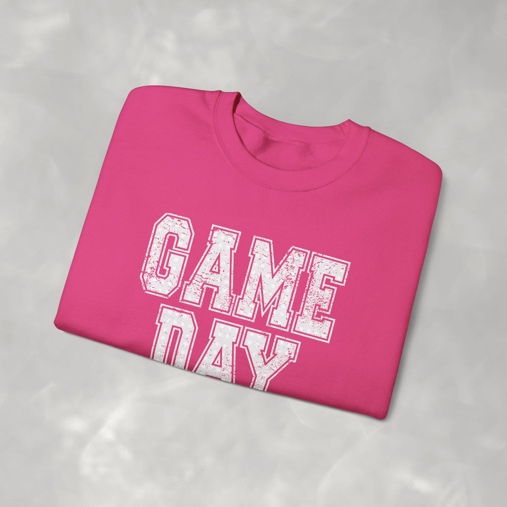 Cute Game Day, Preppy Polka Dot Gildan Unisex Heavy Blend™ Crewneck Sweatshirt