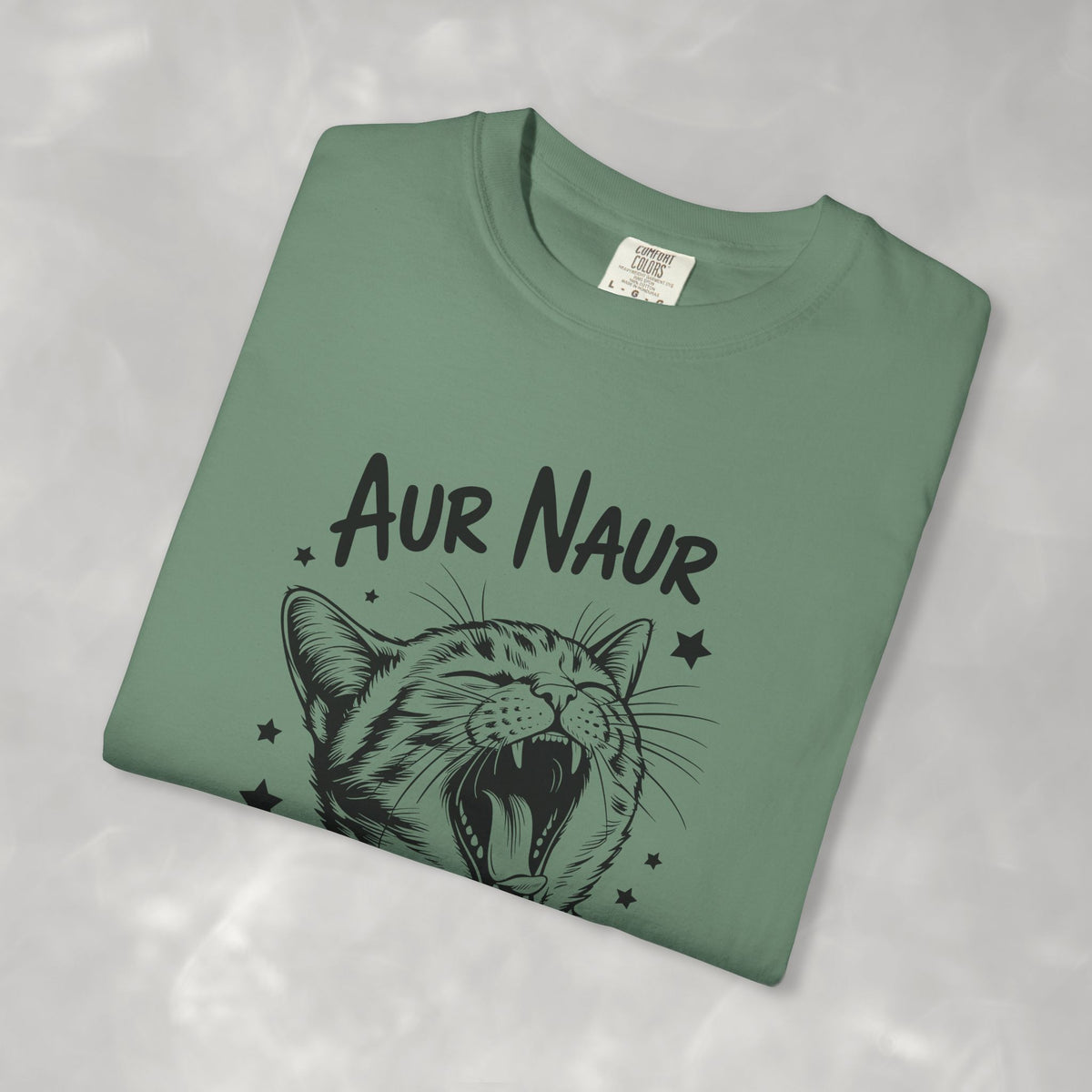 Aur Naur (Oh No) Funny Cat Lover Unisex Comfort Colors Tee