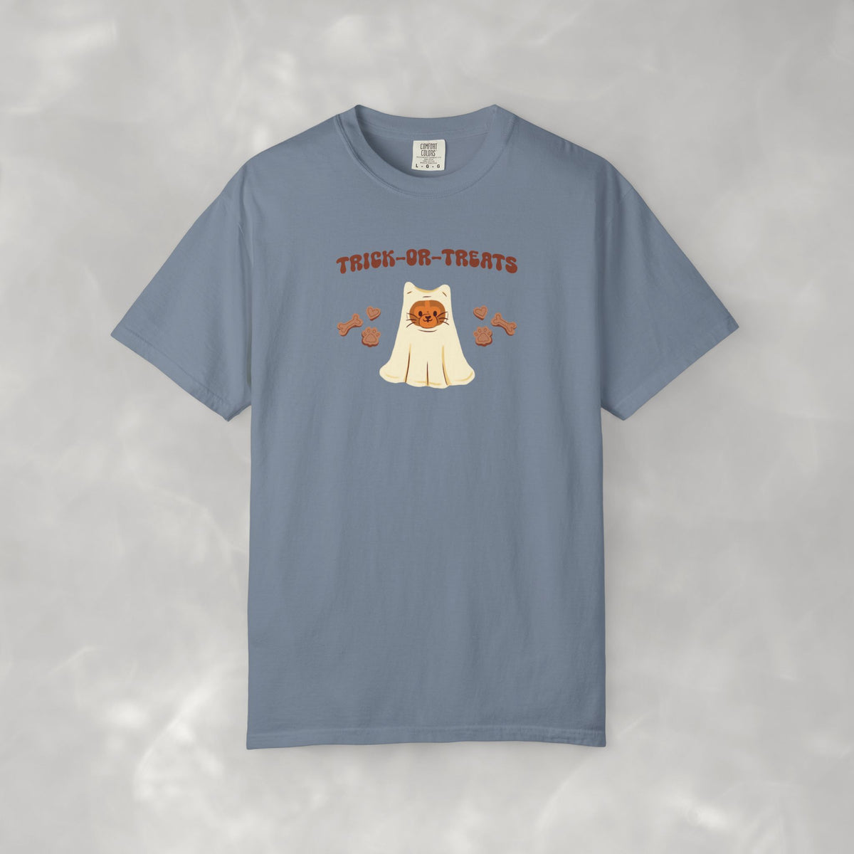 Trick-or-Treats Cute Funny Halloween Cat Lover Comfort Colors Garment-Dyed T-shirt