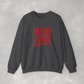 Funny Gothic Maybe Today Satan, Gildan Unisex Heavy Blend™ Crewneck Sweatshirt