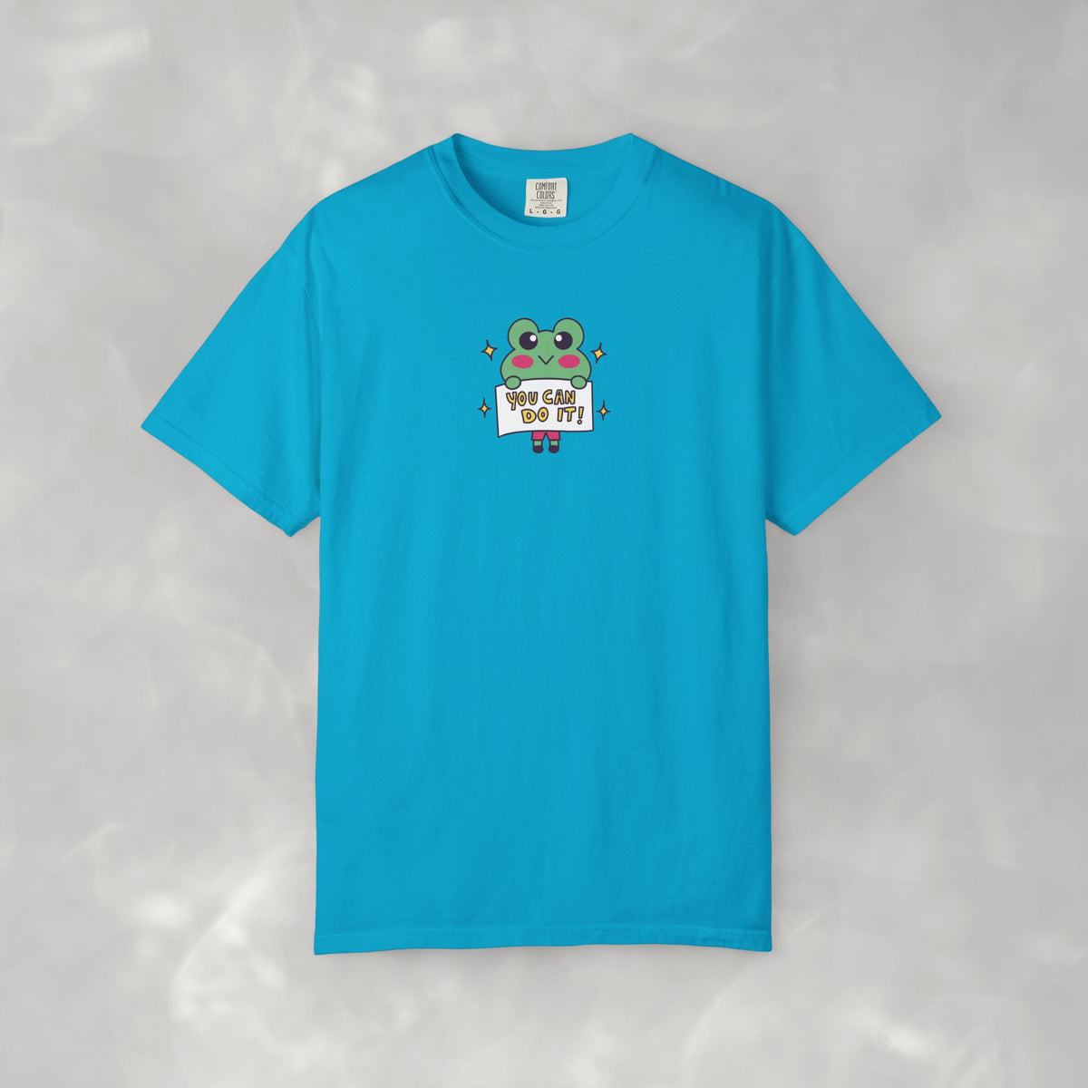 You Can Do It, Cute Motivational Frog Unisex Comfort Colors Tee for OT, PT, Speech Therapist