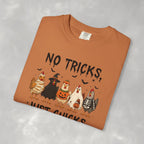 No Tricks Just Chicks, Funny Halloween Chickens in Costumes, Comfort Colors Tee