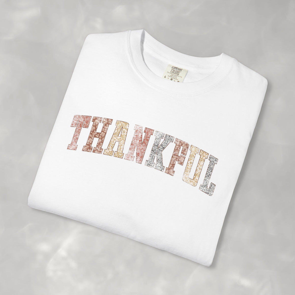 Boho Cute Thankful Comfort Colors Garment-Dyed T-shirt for Thanksgiving