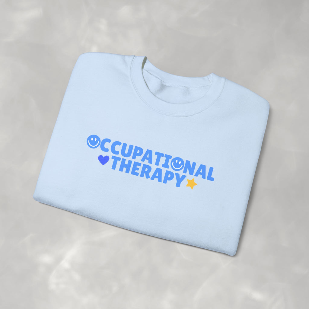 Occupational Therapy, Cute Pediatric OT Gildan Unisex Heavy Blend™ Crewneck Sweatshirt for OT, OTR, OTA, COTA