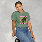 Spooky, Cute Black Cat, Halloween Comfort Colors Tee Unisex
