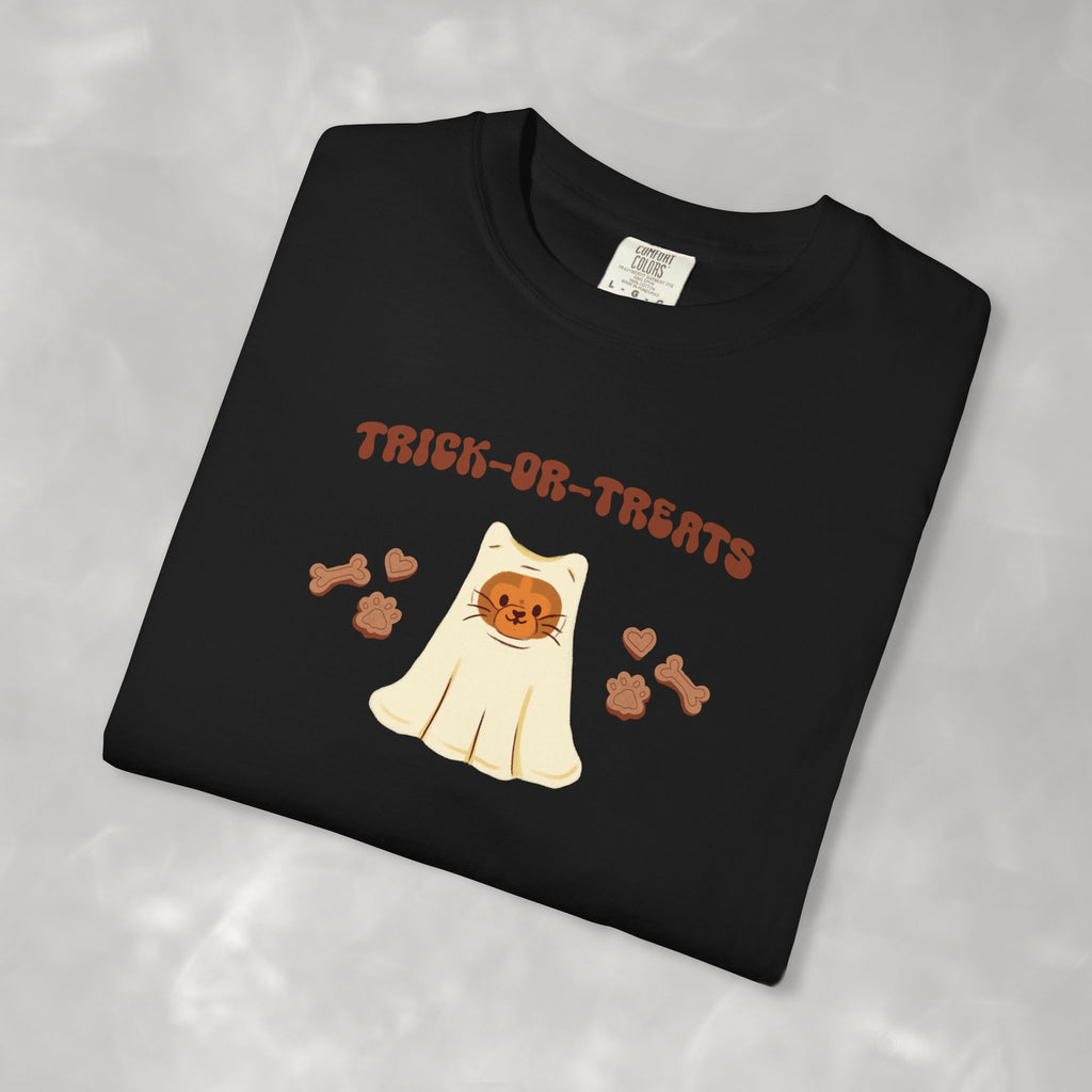Trick-or-Treats Cute Funny Halloween Cat Lover Comfort Colors Garment-Dyed T-shirt