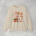 Hello Fall, Cute Autumn Collage, Gildan Unisex Heavy Blend™ Crewneck Sweatshirt