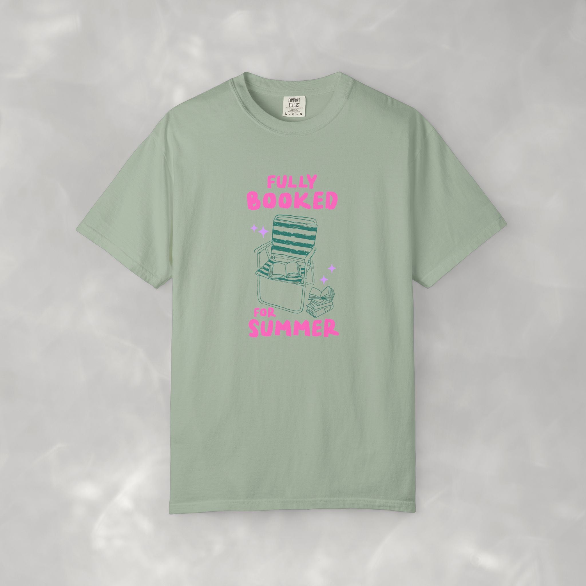 Fully Booked for Summer, Book Lover, Summer Comfort Colors Tee