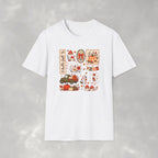Hello Fall Cute Autumn Collage Gildan Unisex Softstyle T-Shirt