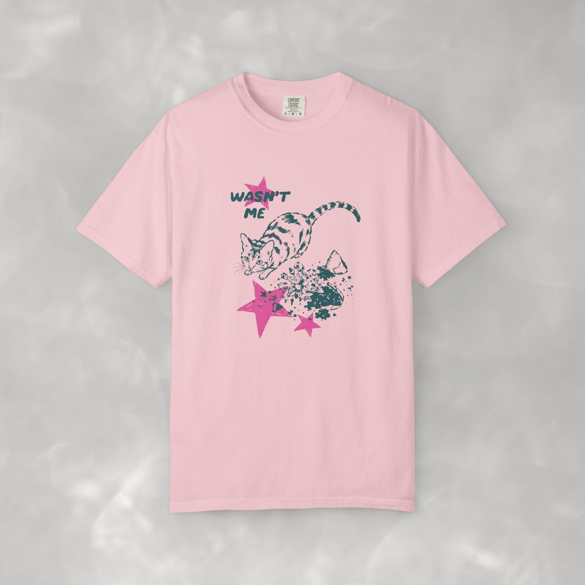 Wasn't Me, Funny, Cat Lover Comfort Colors Tee