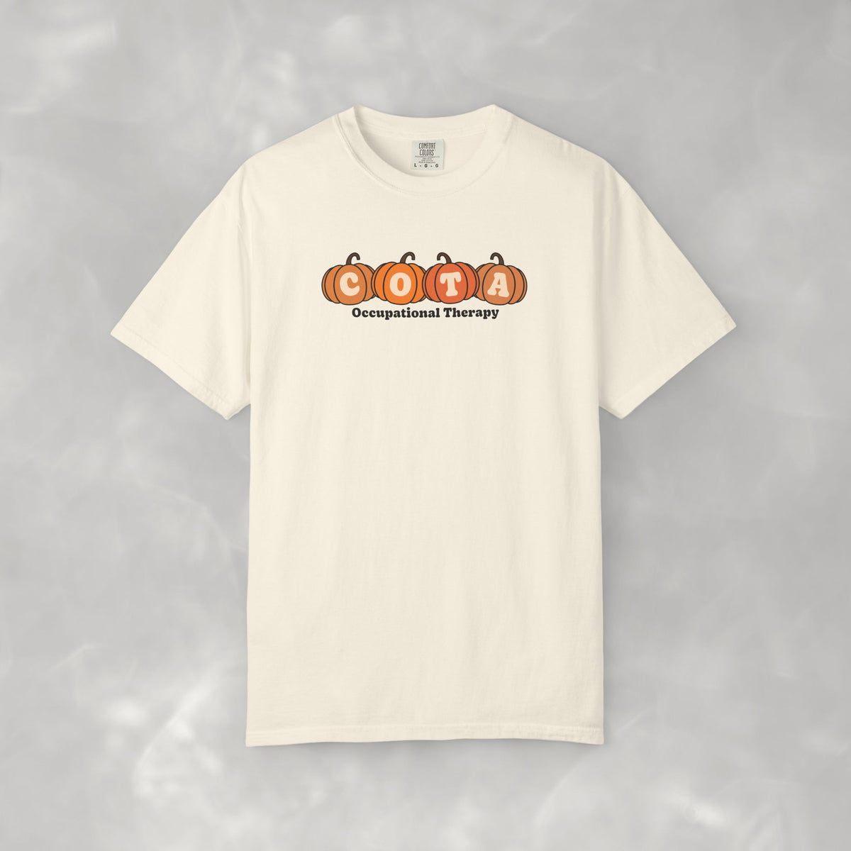 COTA Fall Pumpkins Comfort Colors Garment-Dyed T-shirt for Occupational Therapy Assistants